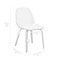 Armen Living Brinley Black Faux Leather and Walnut Wood Dining Room Accent Chair LCBNSIWABL - alternate 6